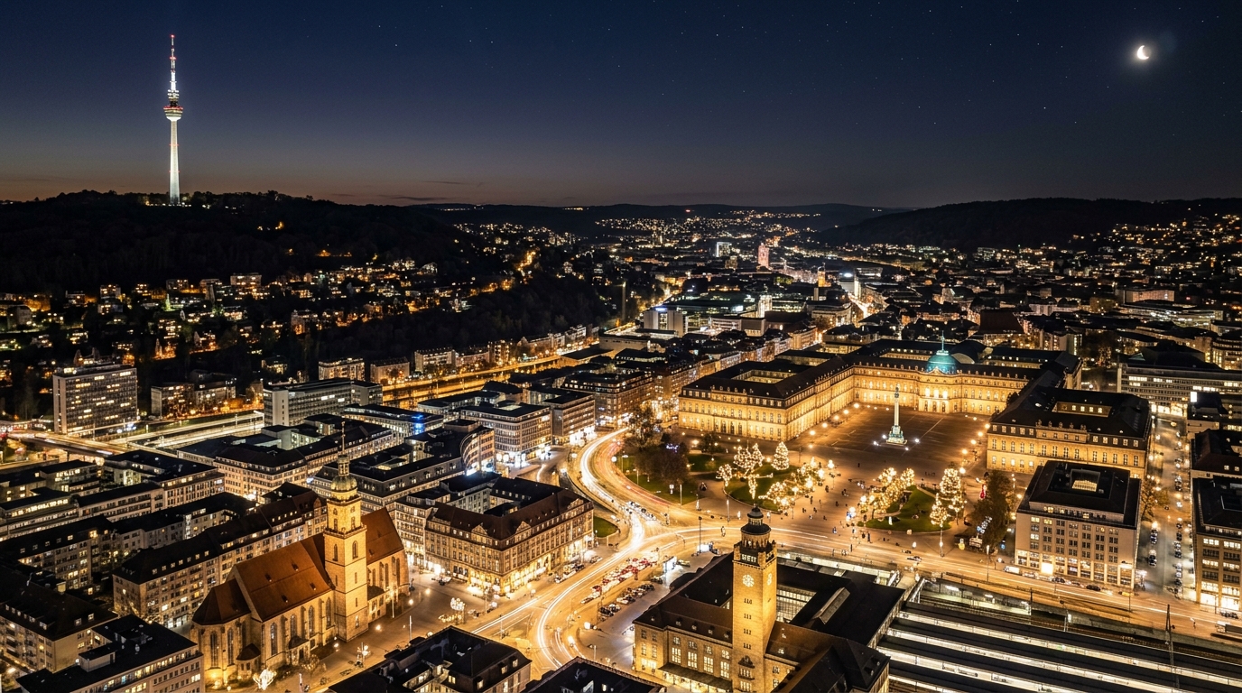 IPTV Stuttgart - Fernsehturm Stuttgart & Schlossplatz
